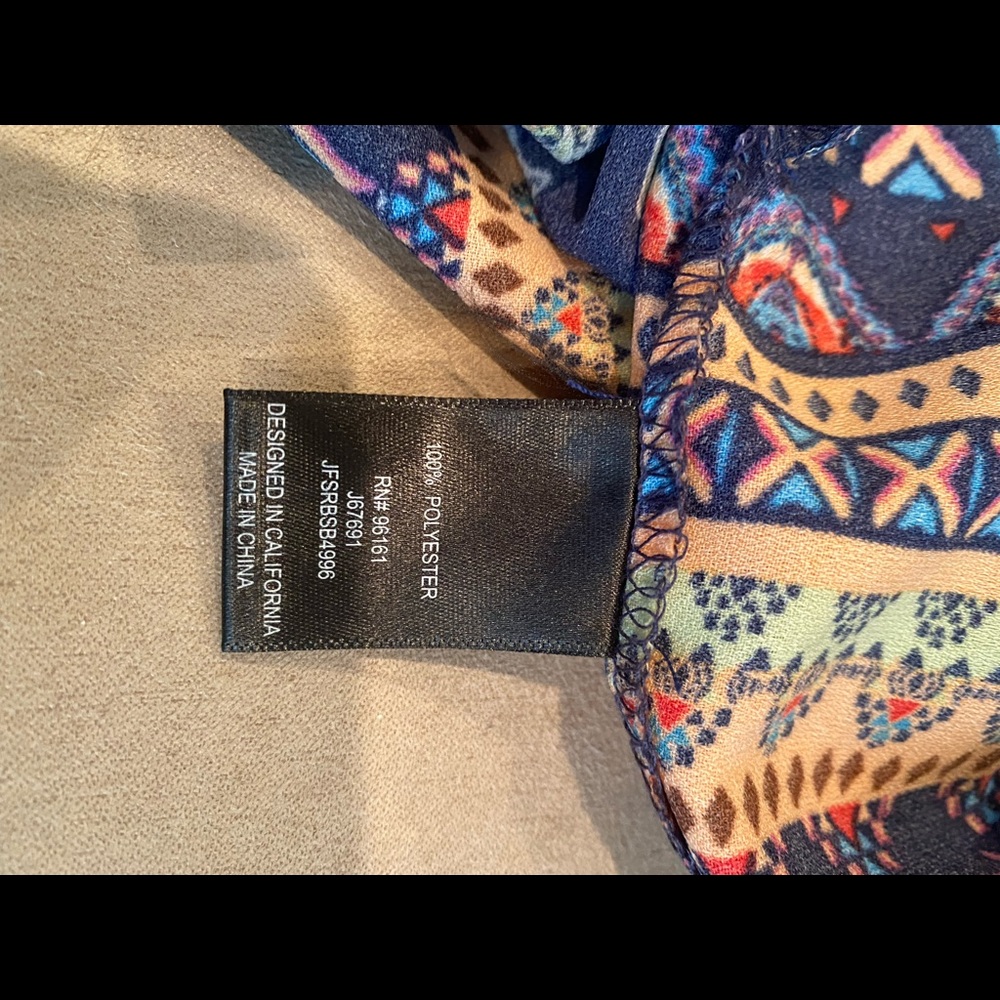 BE BOP/M/Blue Romper/Aztec Pattern/Polyester - Picture 7 of 7